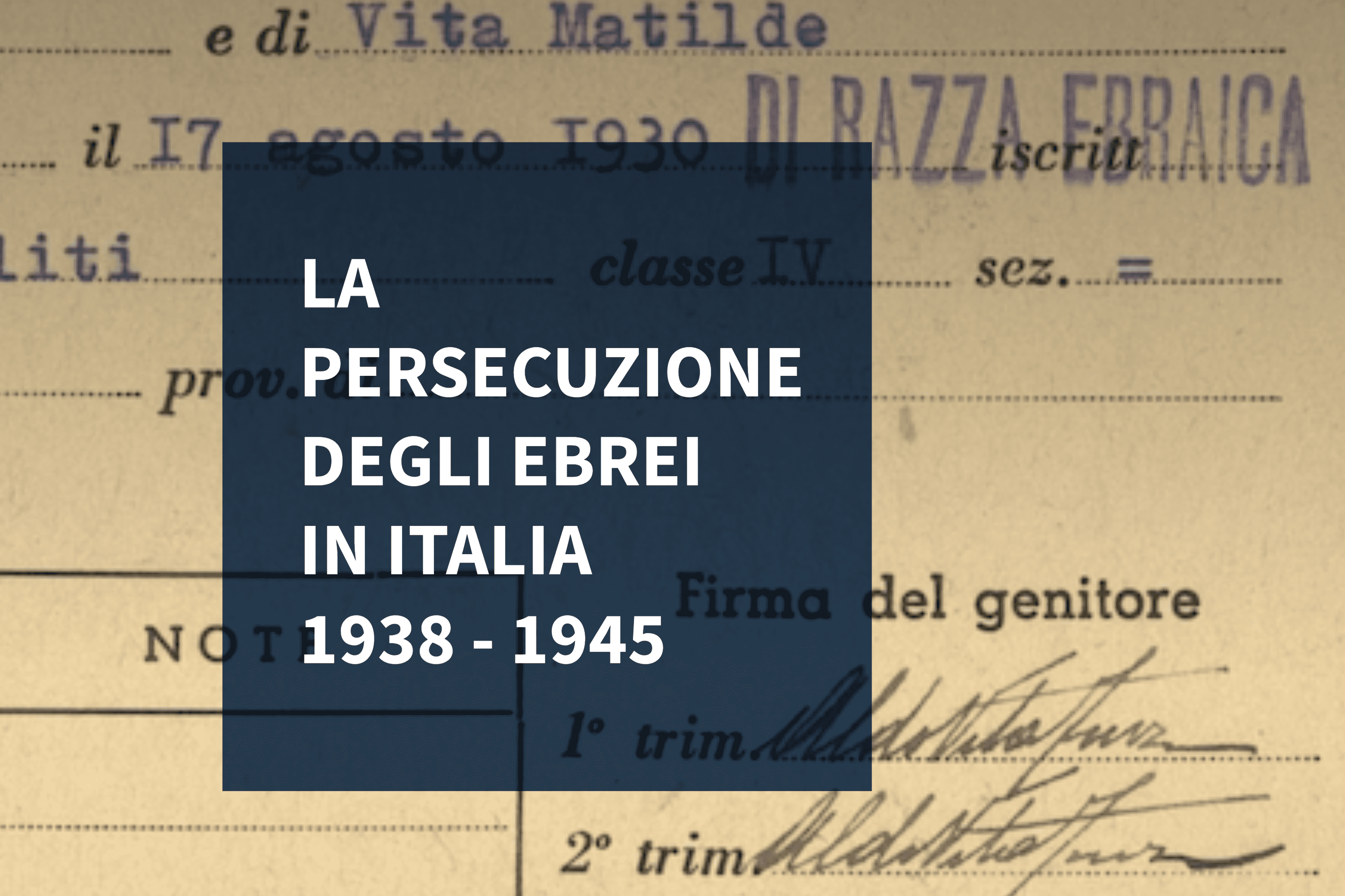 22-25|01 A Venezia e a Lugano la mostra della Fondazione CDEC sulla persecuzione degli ebrei in Italia