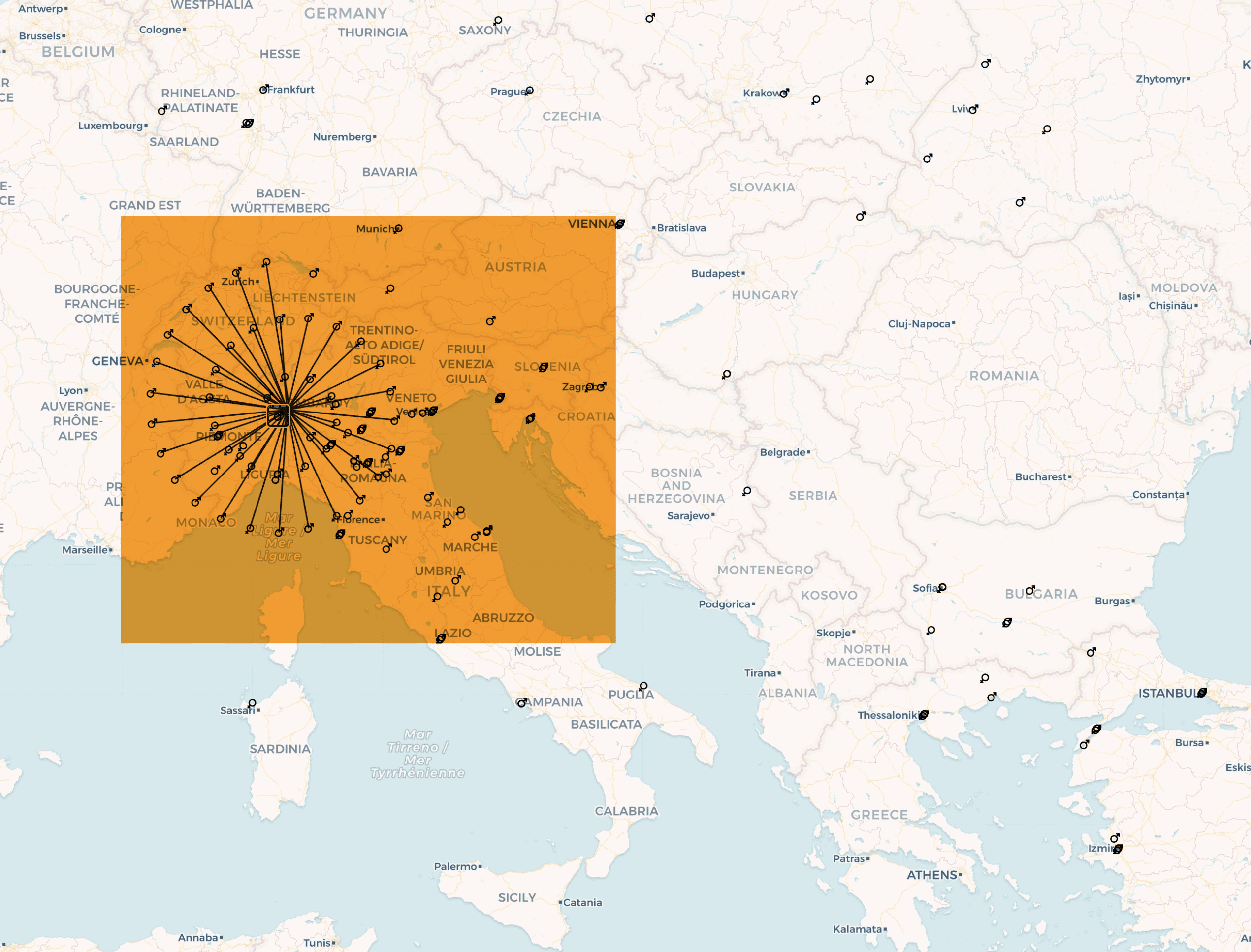 25|01 Le mappe digitali sugli arresti e le deportazioni da Milano 